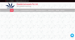 Desktop Screenshot of chandakinstruments.com
