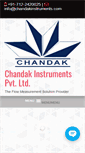 Mobile Screenshot of chandakinstruments.com